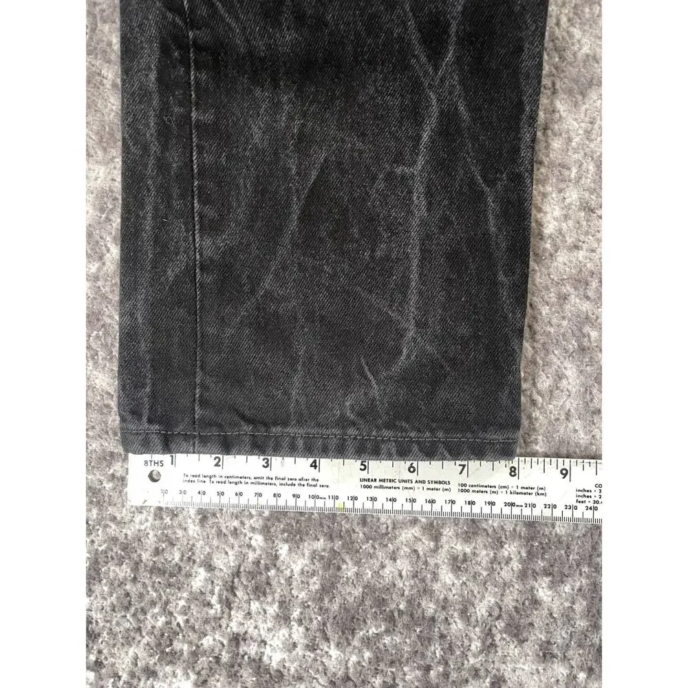 Levis 501 Original Fit Mens 32x30 Black Straight Leg Button Fly Jeans